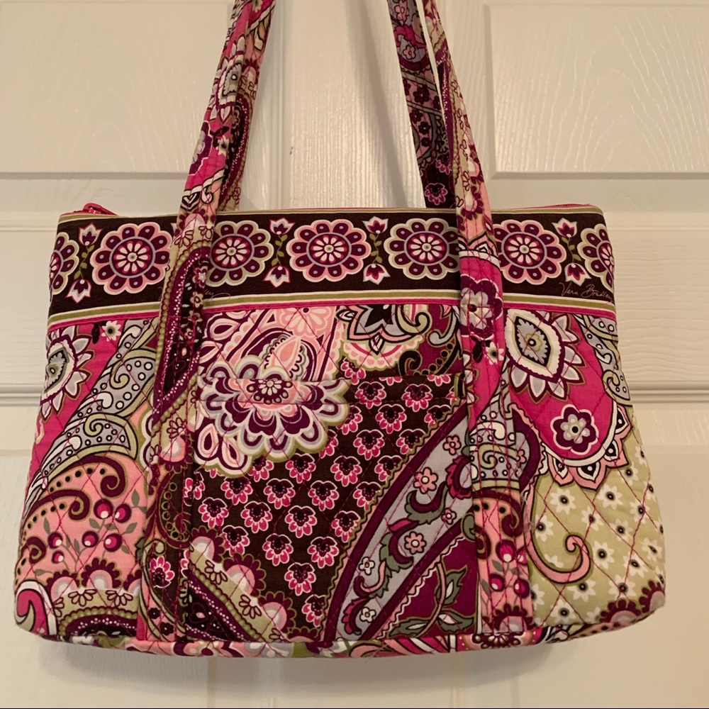 RETIRED Vera Bradley Very Berry Paisley Mandy Bag